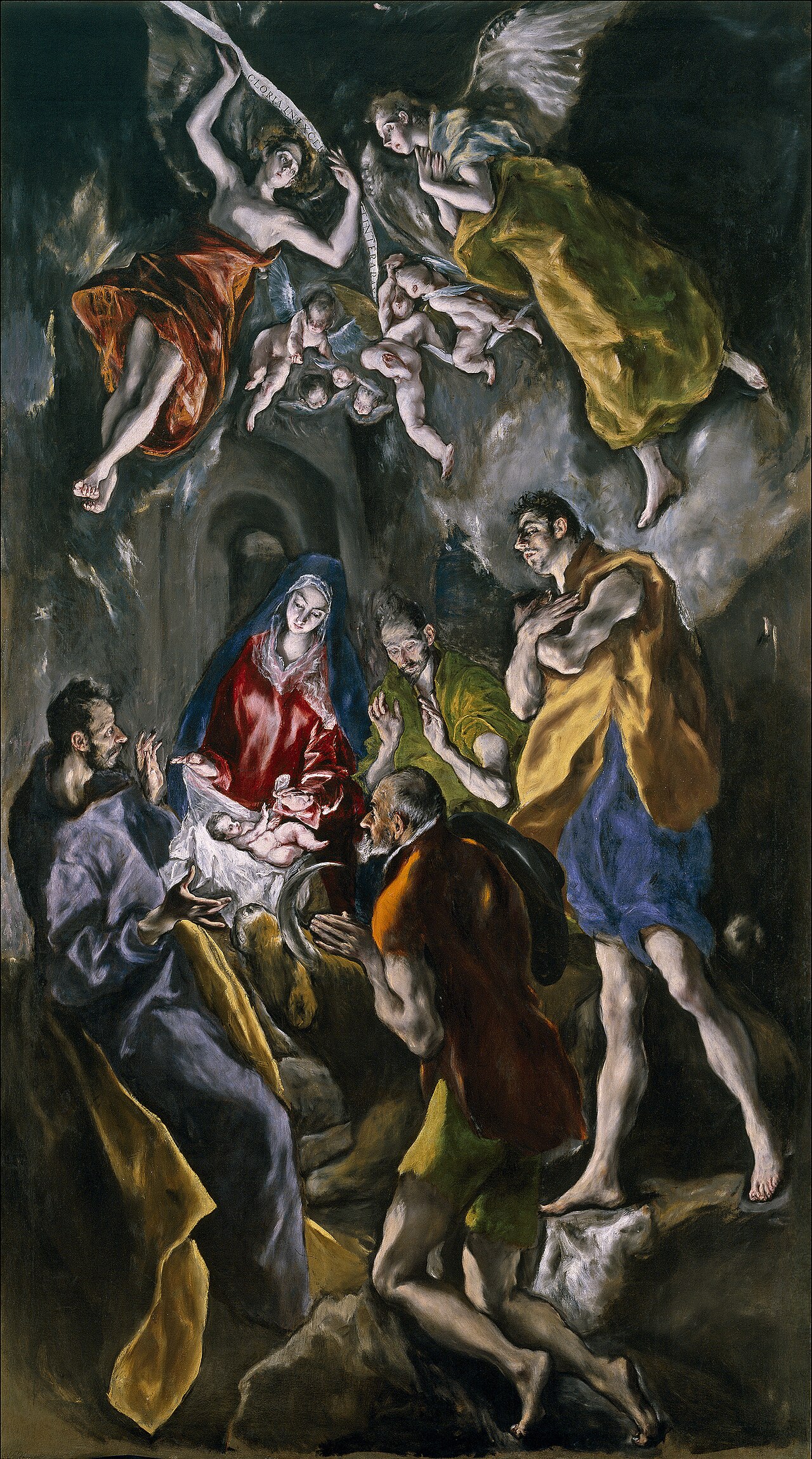 El Greco — Klanění pastýřů, kolem 1612–1614, Museo del Prado